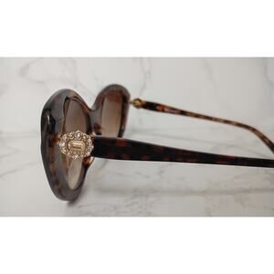 Vera Wang GALADRIEL Tortoise Cat Eye Sunglasses  w/ Crystals - NEW